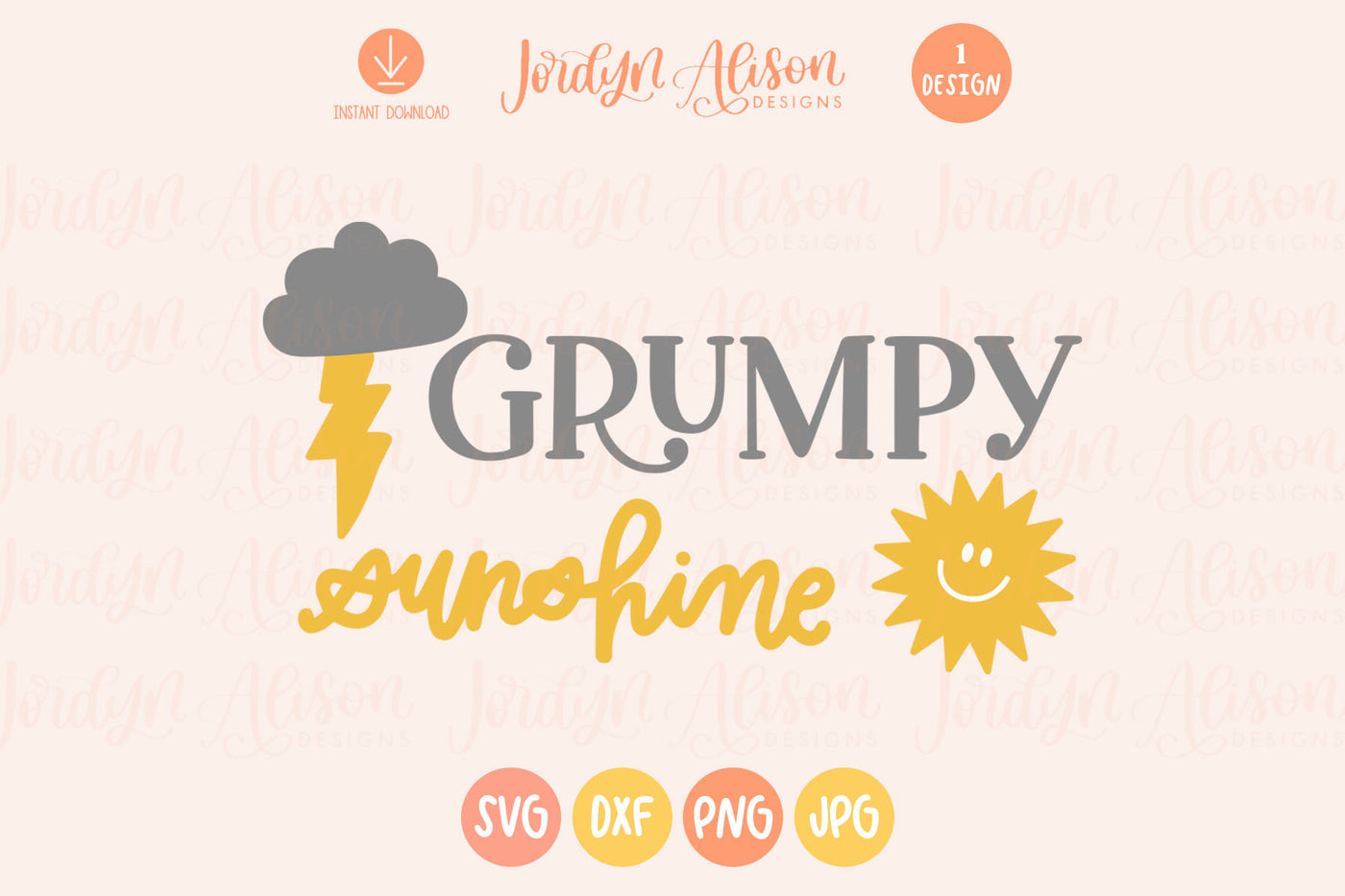 Grumpy Sunshine Trope SVG