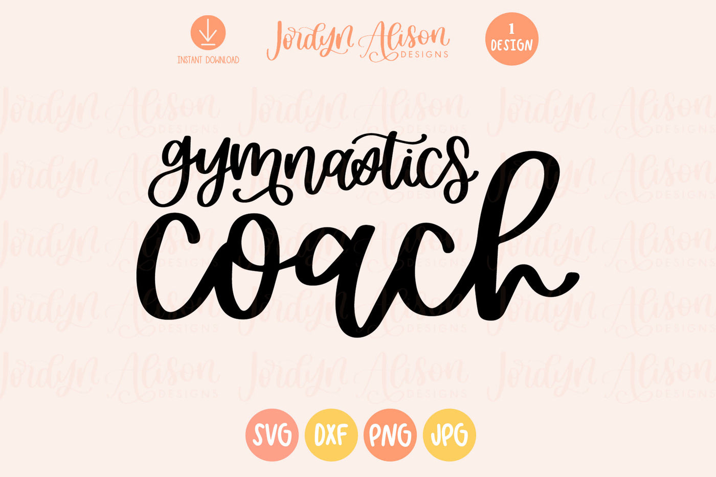 Gymnastics Coach SVG