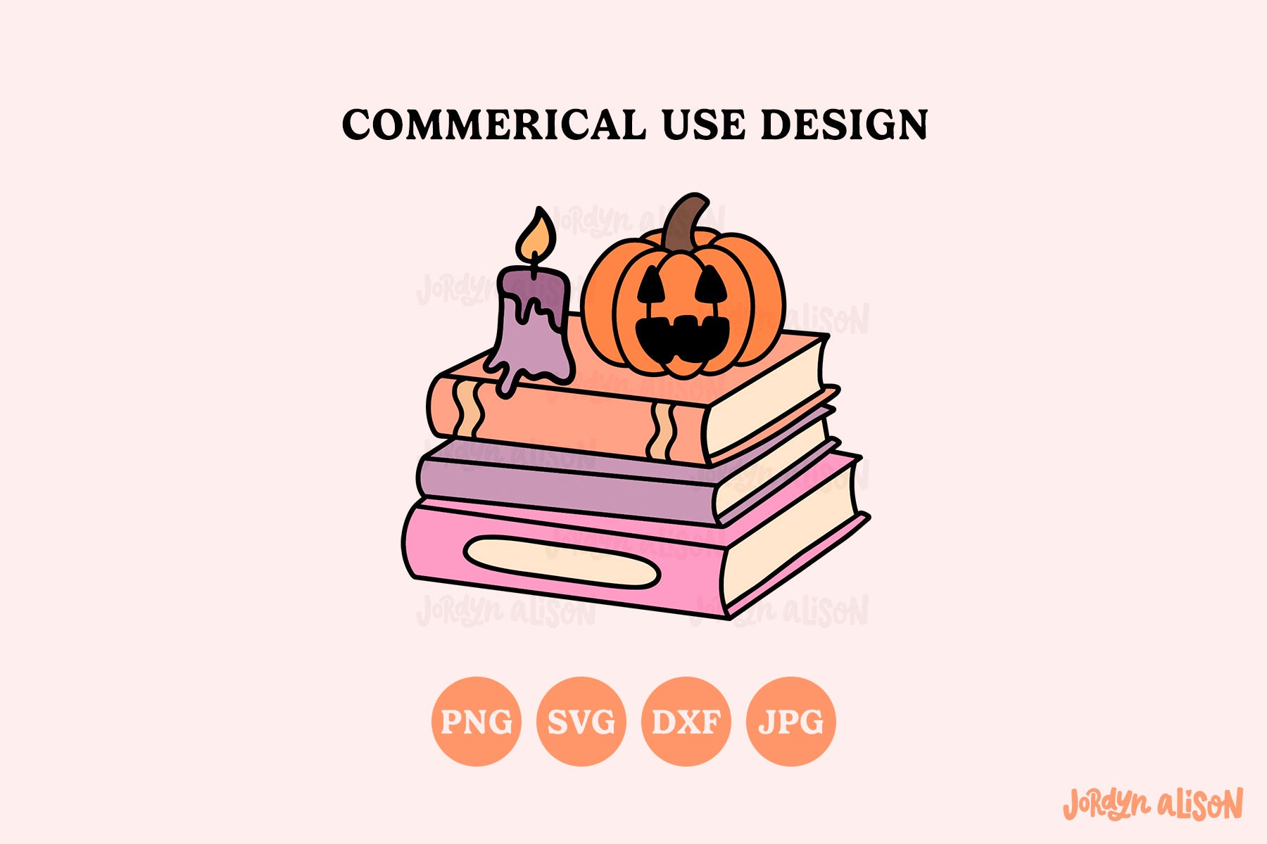 Halloween Book Stack SVG
