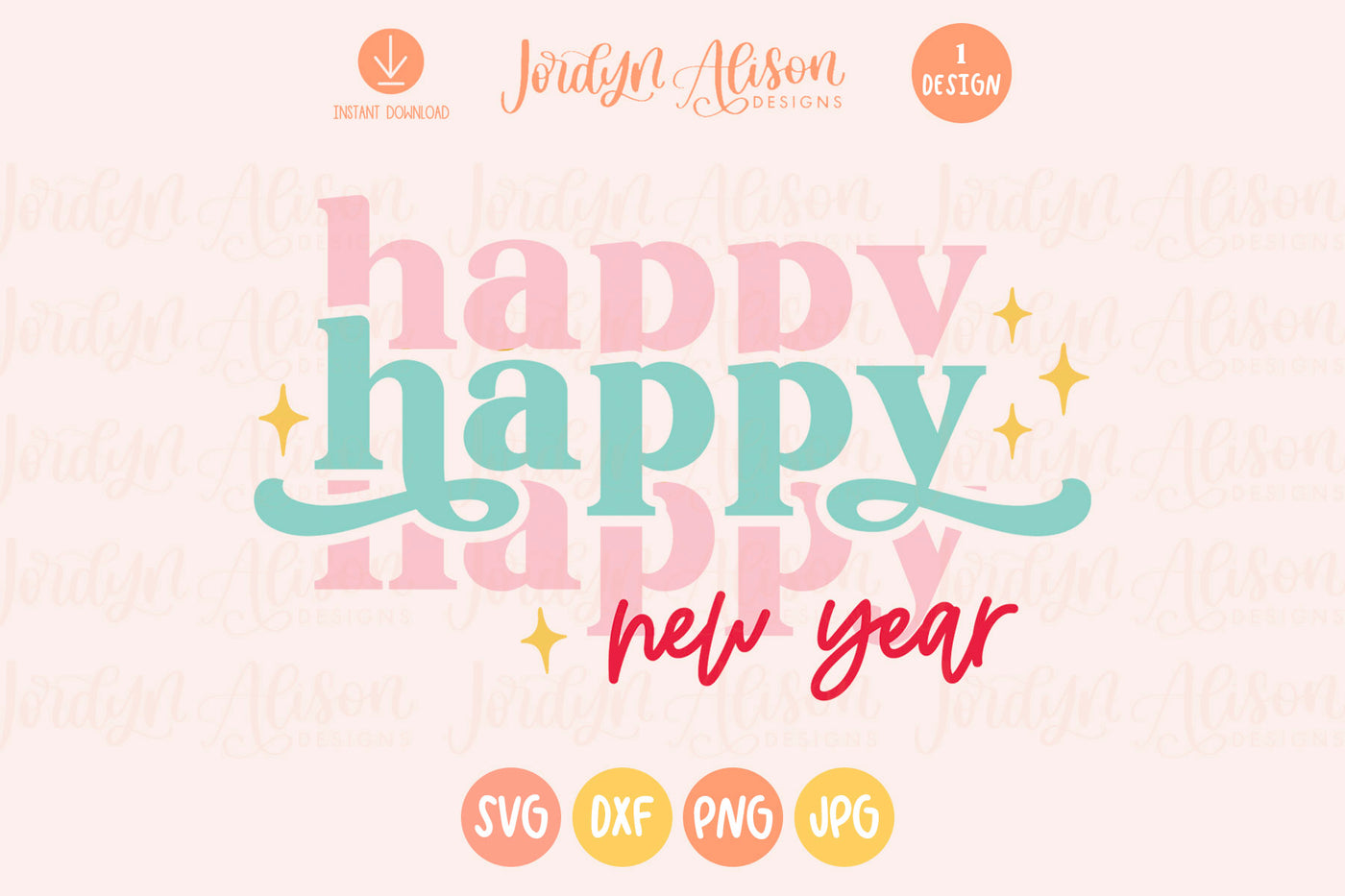 Happy New Year SVG