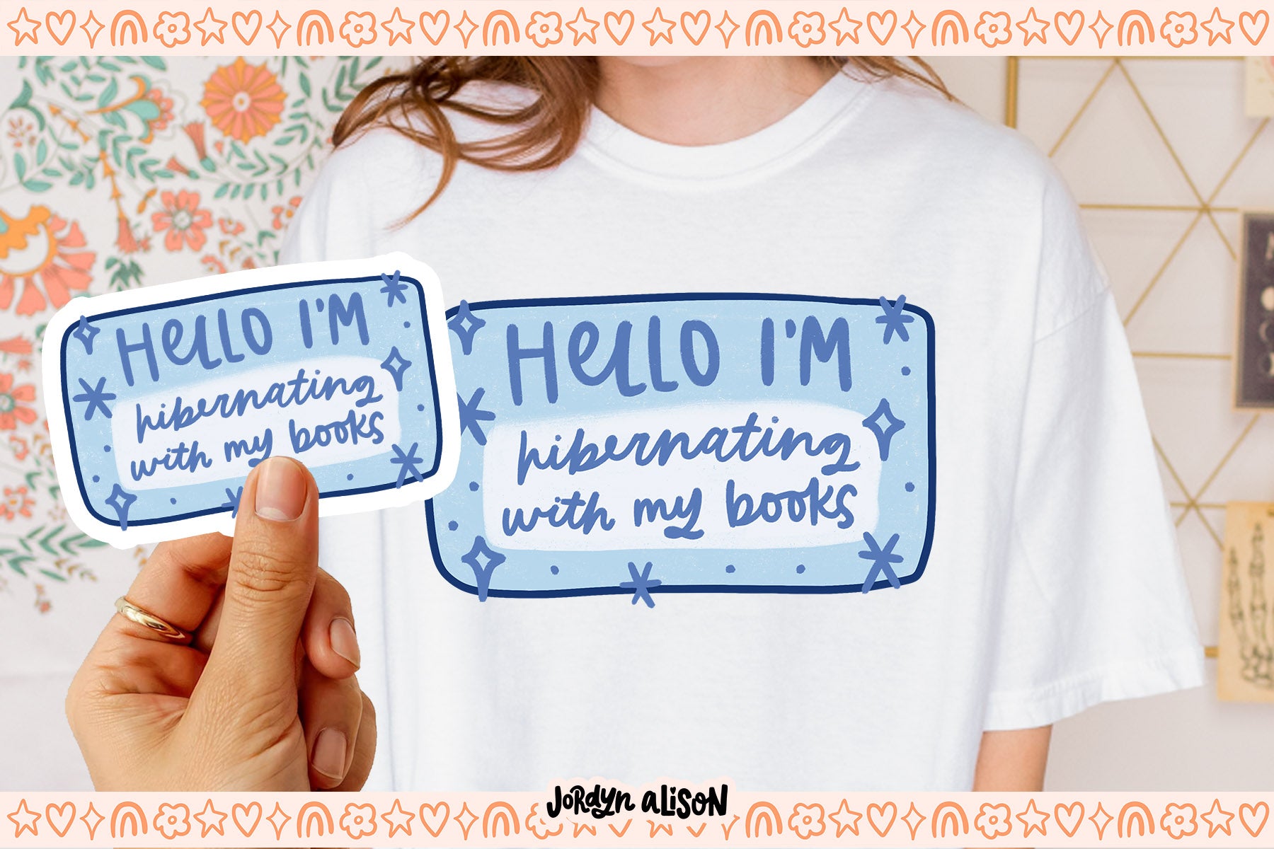 Hibernating with Books PNG