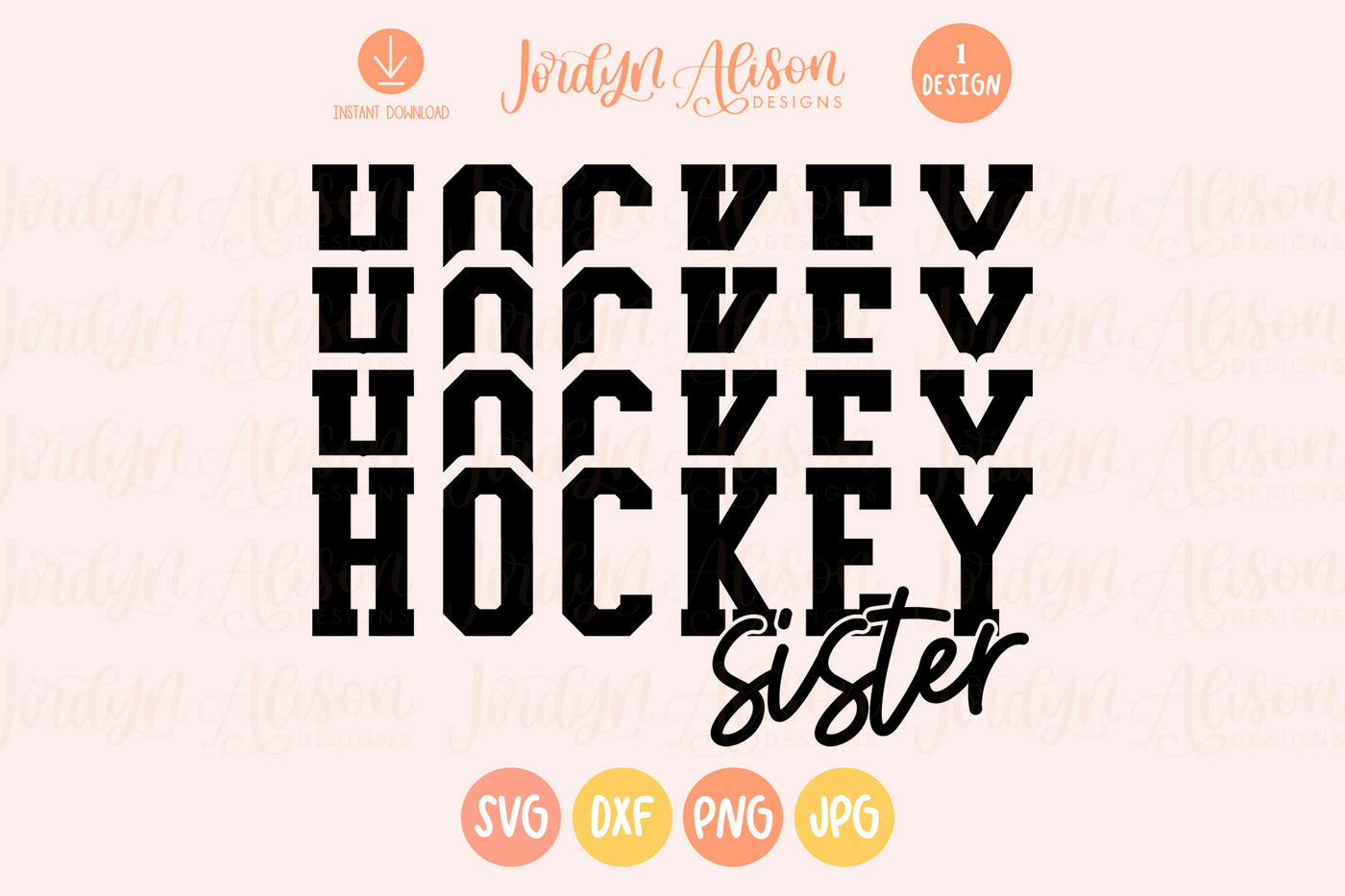 Hockey Sister SVG