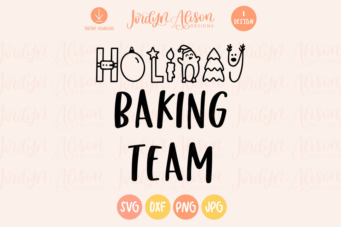 Holiday Baking Team Christmas SVG