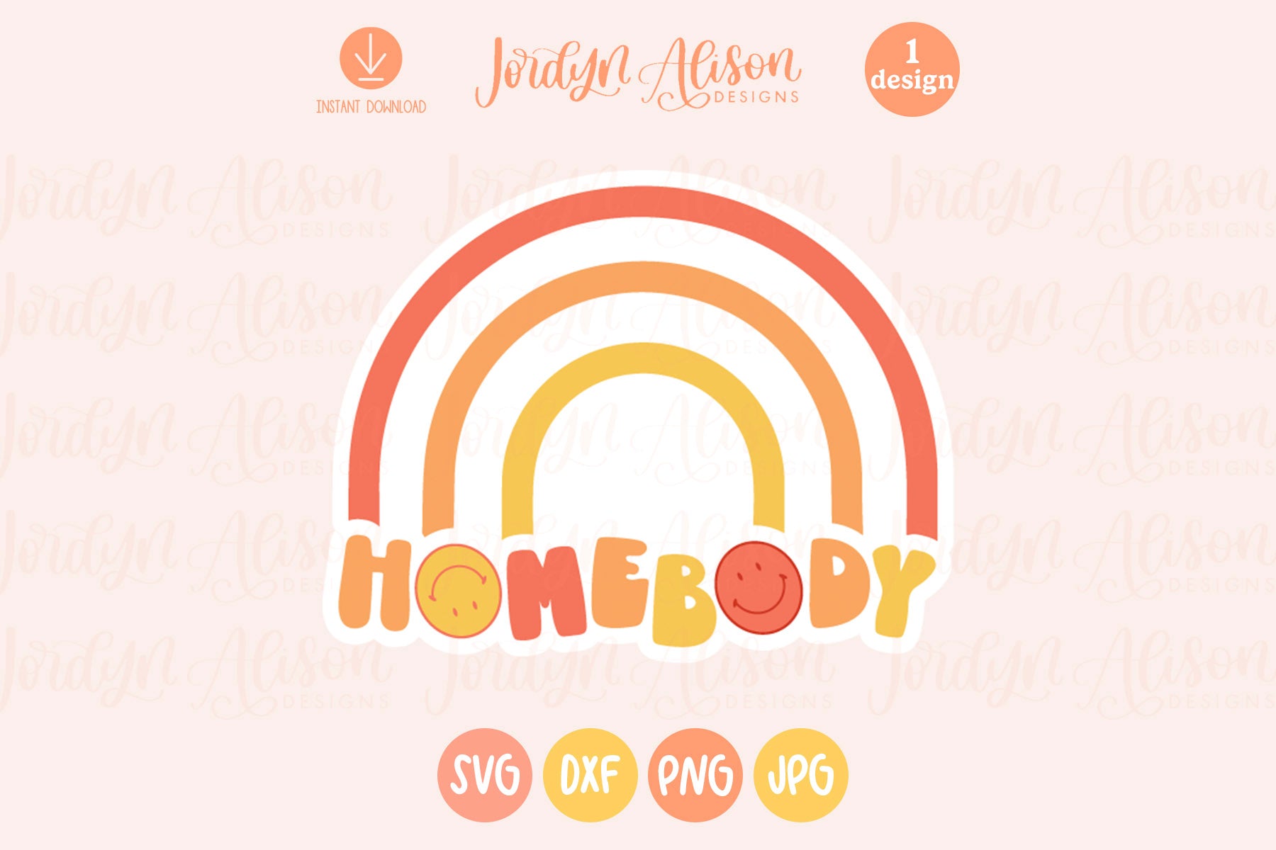 Homebody Rainbow SVG