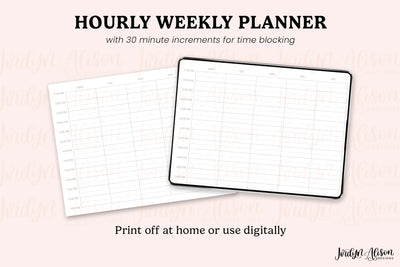 Hourly Weekly Planner