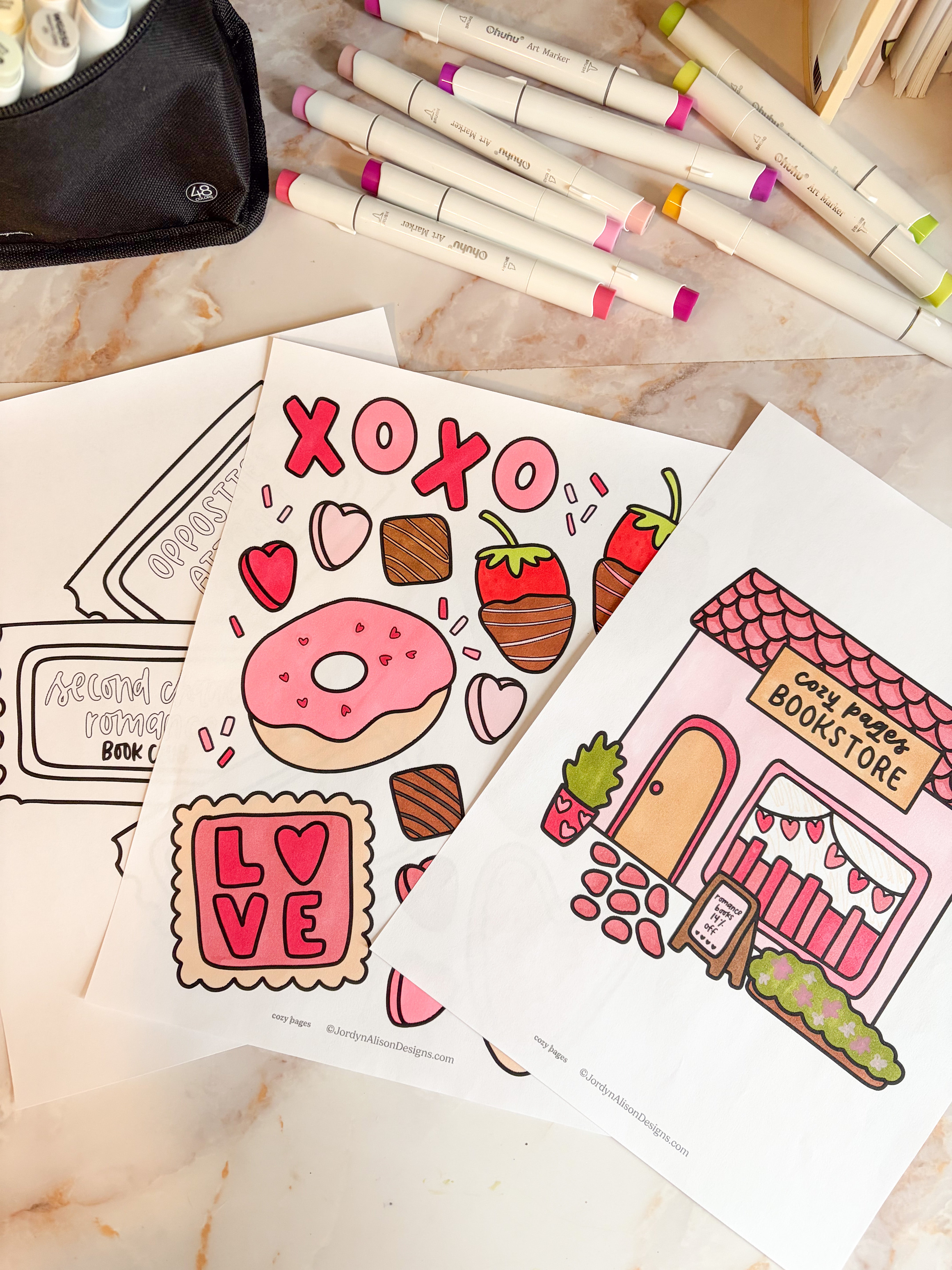 3 Romance Coloring Pages