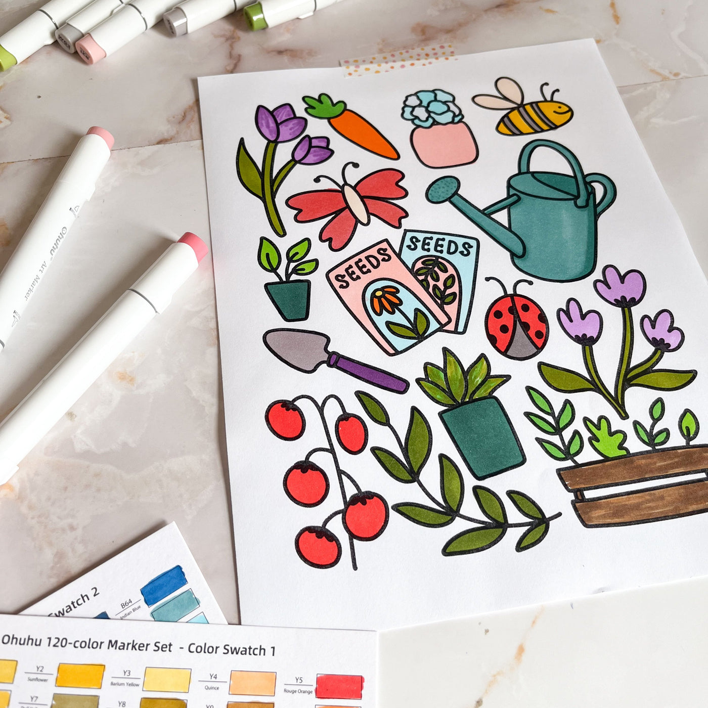 3 Cozy Garden Coloring Pages