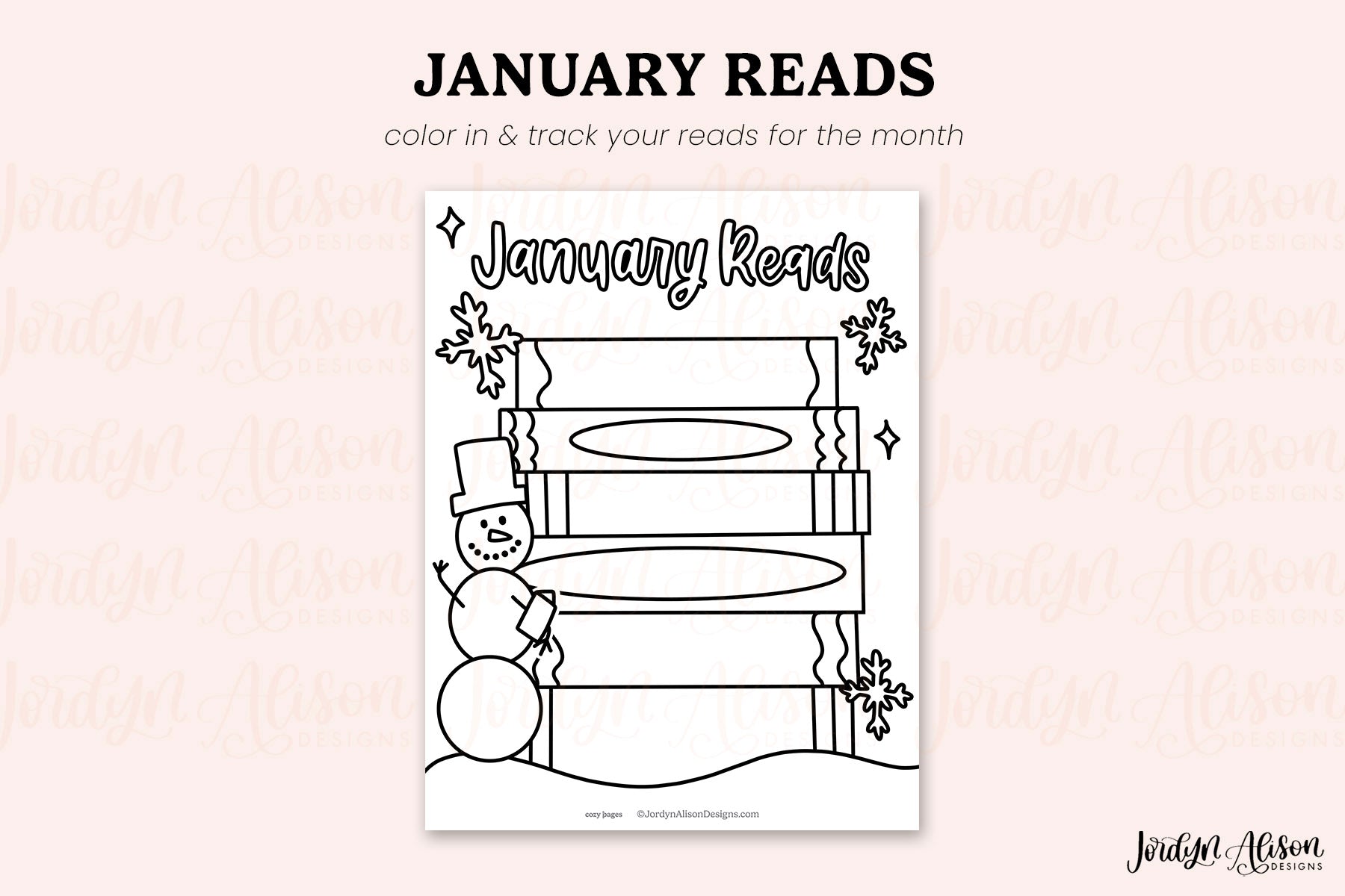 January Reads Printable