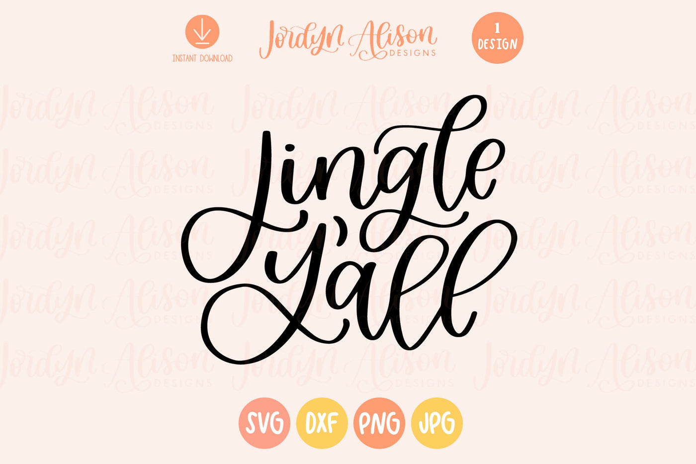Jingle Y'all Christmas SVG