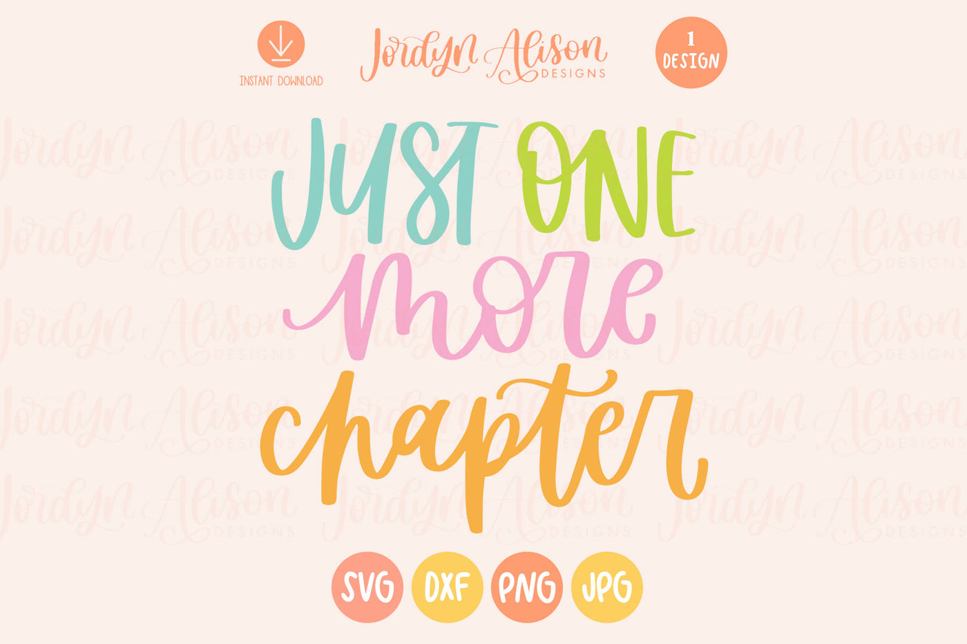 Just One More Chapter SVG