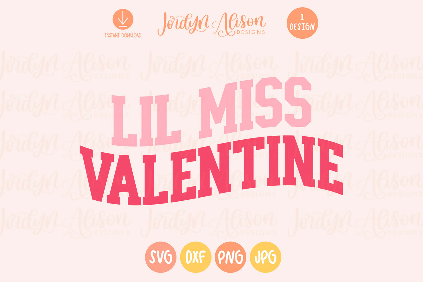 Lil Miss Valentine SVG