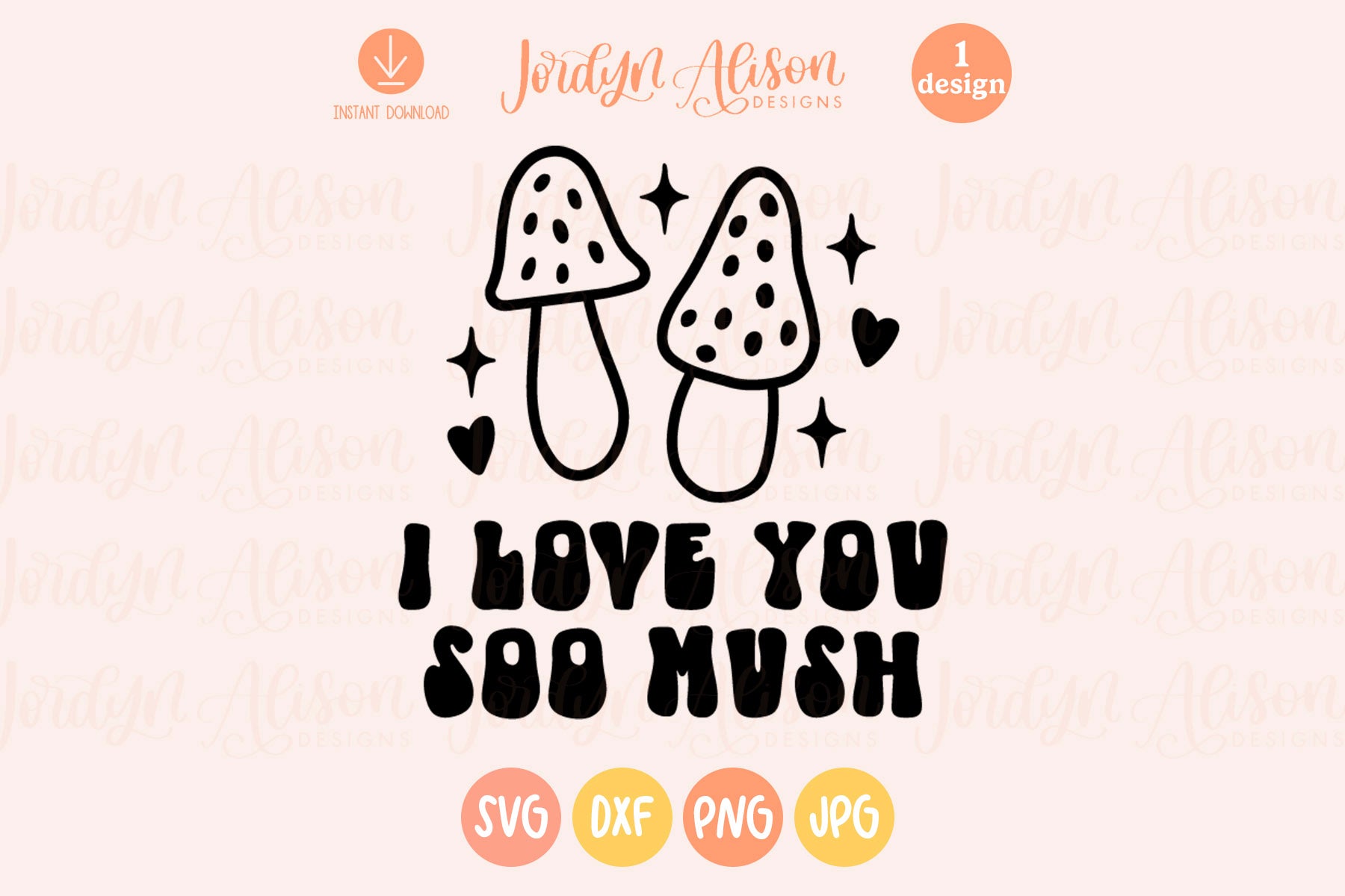 I Love You So Mush SVG