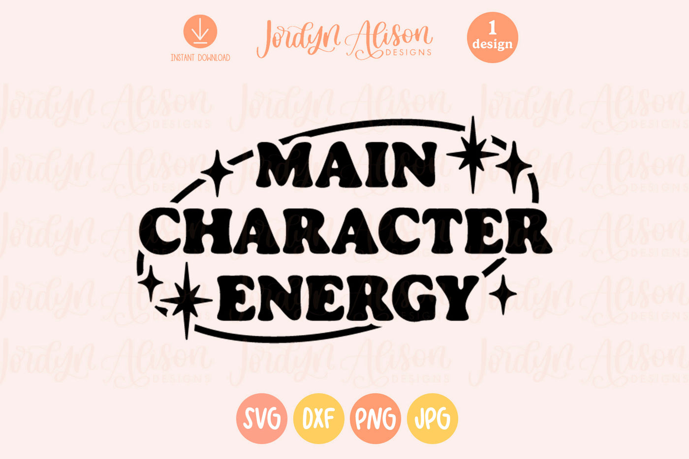 Main Character Energy SVG