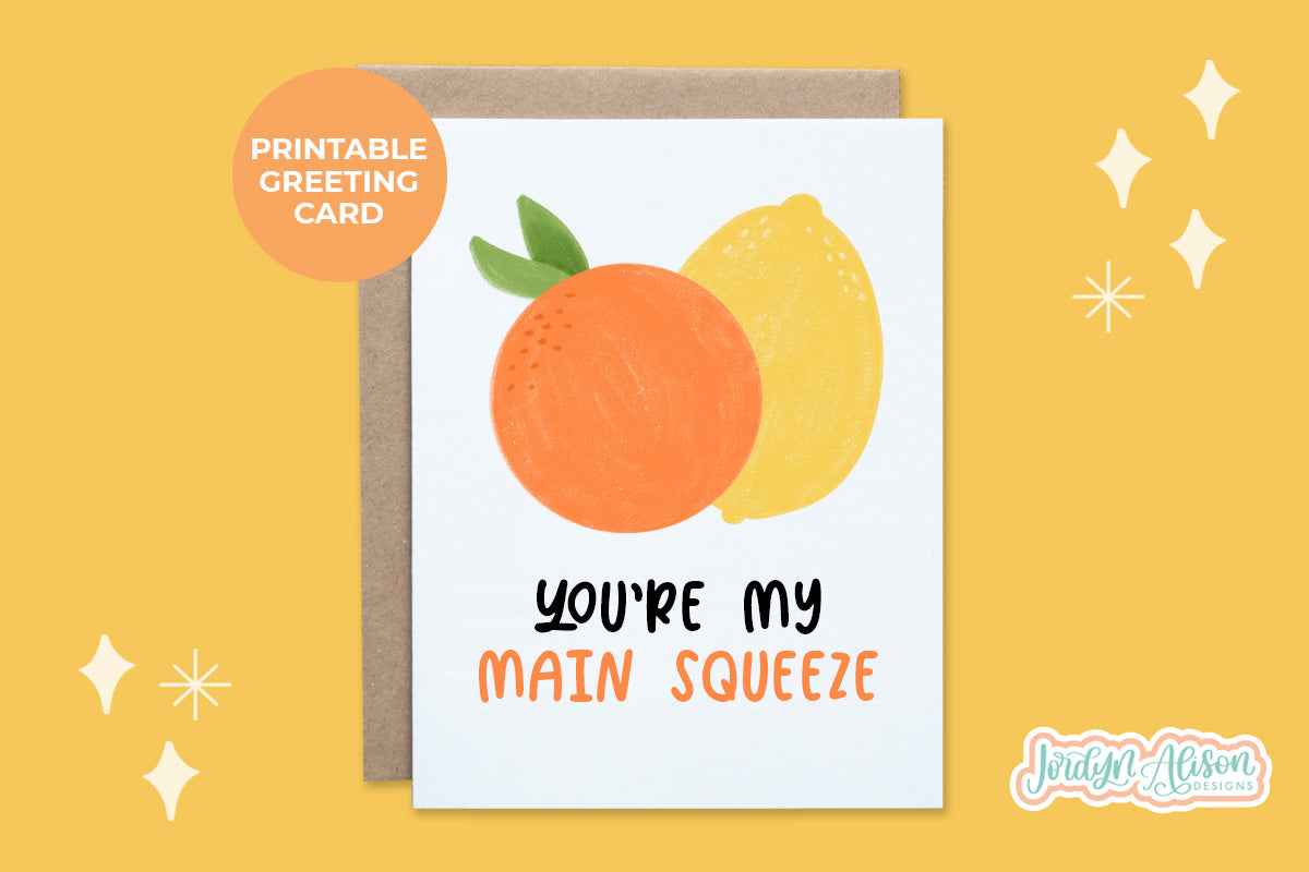 Fruit Puns Printable Card Bundle