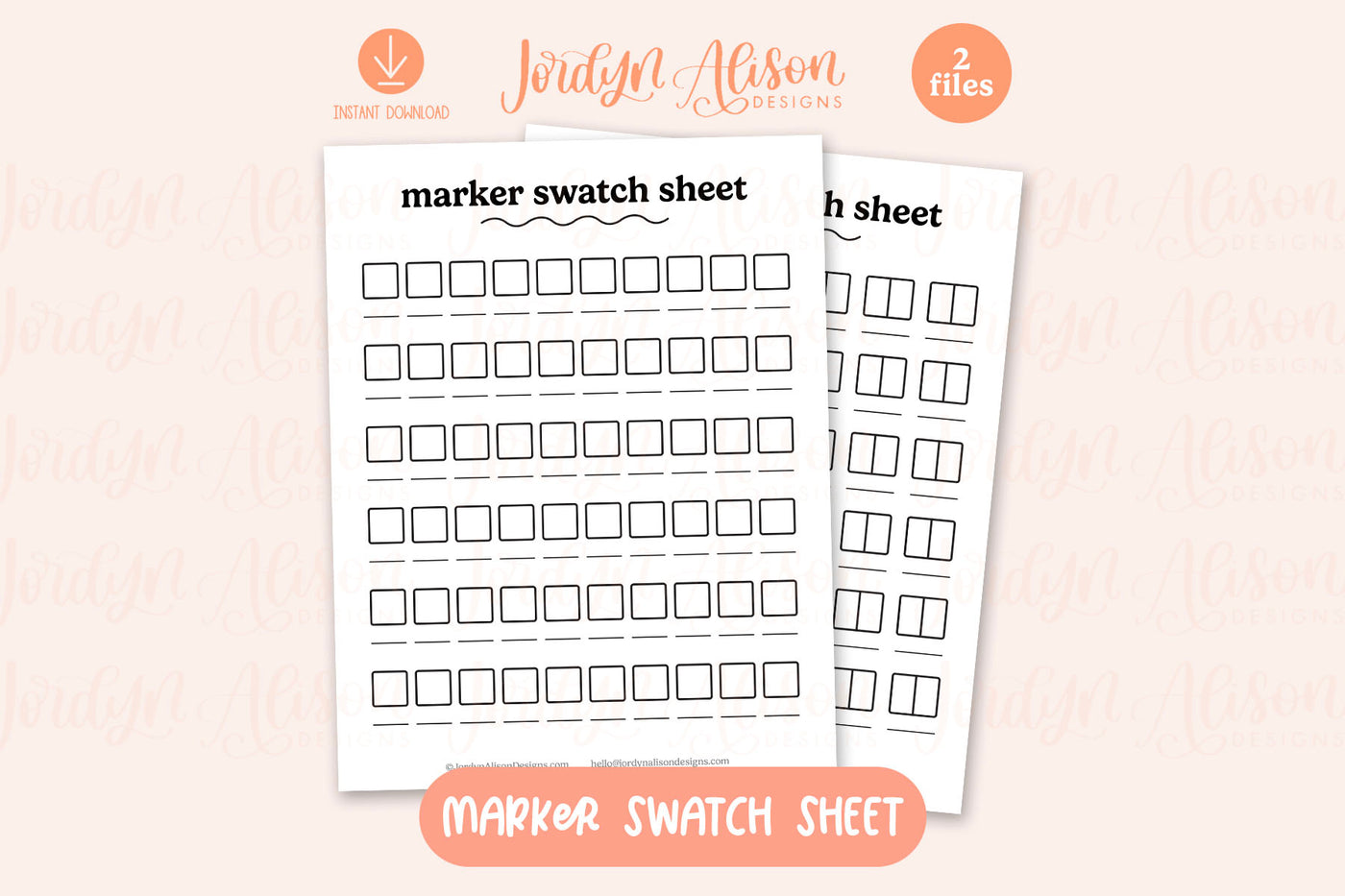 blank-marker-swatch-sheet-color-swatch-printable-jordynalisondesigns for Free Printable Marker Swatch Sheet Blank Marker Swatch Sheet | Color Swatch Printable – JordynAlisonDesigns for Free Printable Marker Swatch Sheet