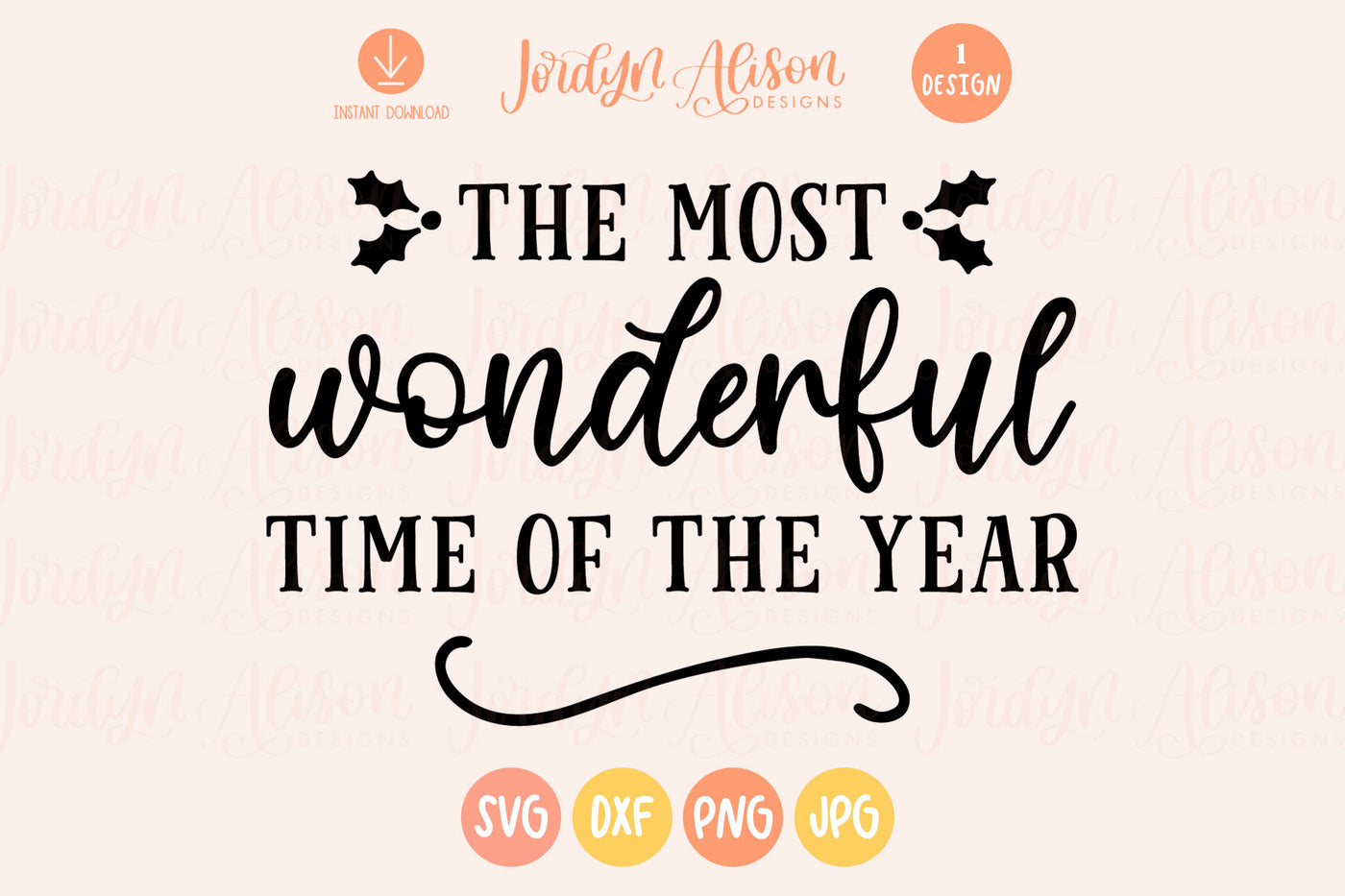 Most Wonderful Time of Year Christmas SVG
