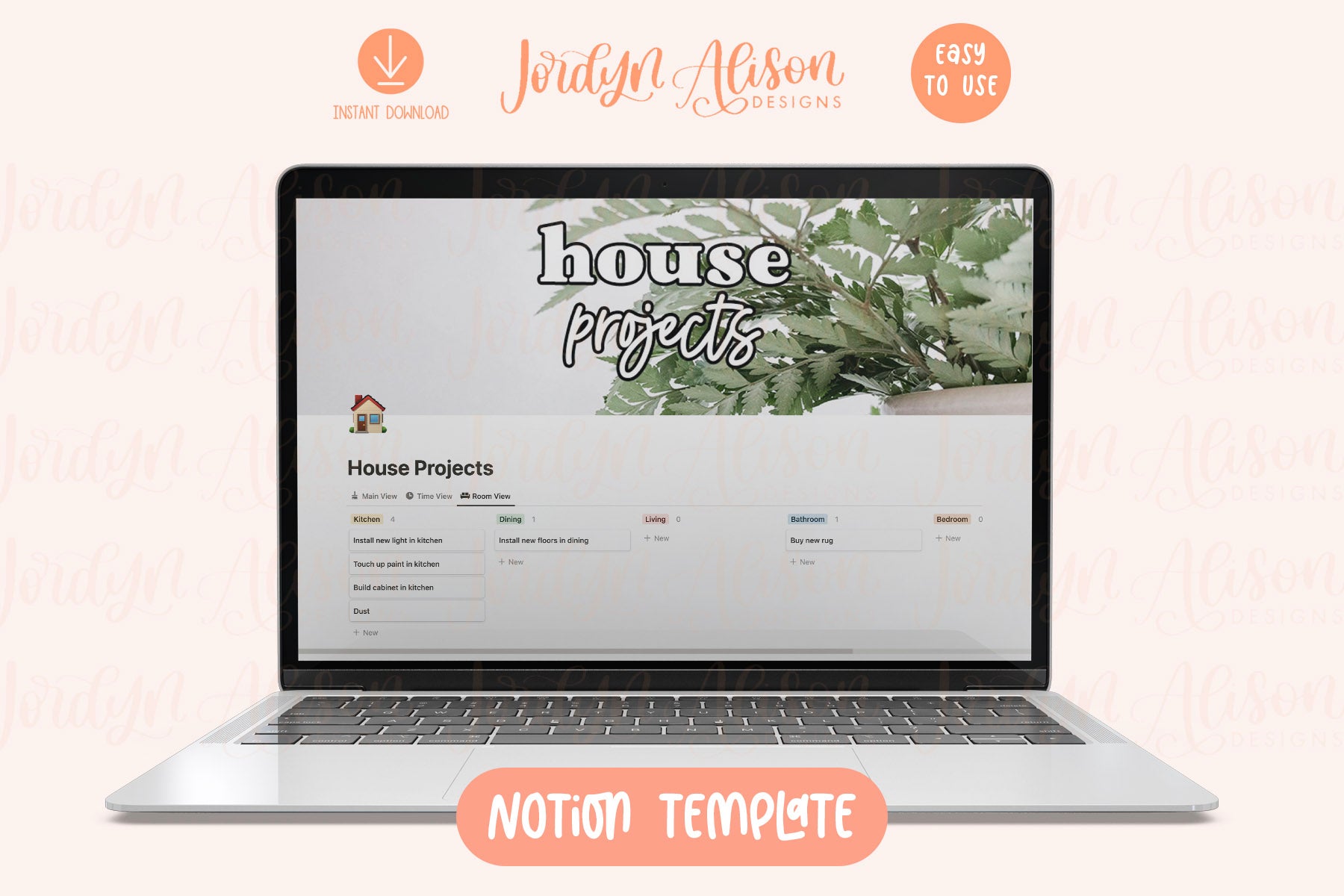 House Projects Notion Template