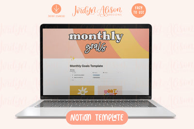 Monthly Goals Notion Template