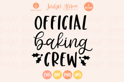 Official Baking Crew Christmas SVG