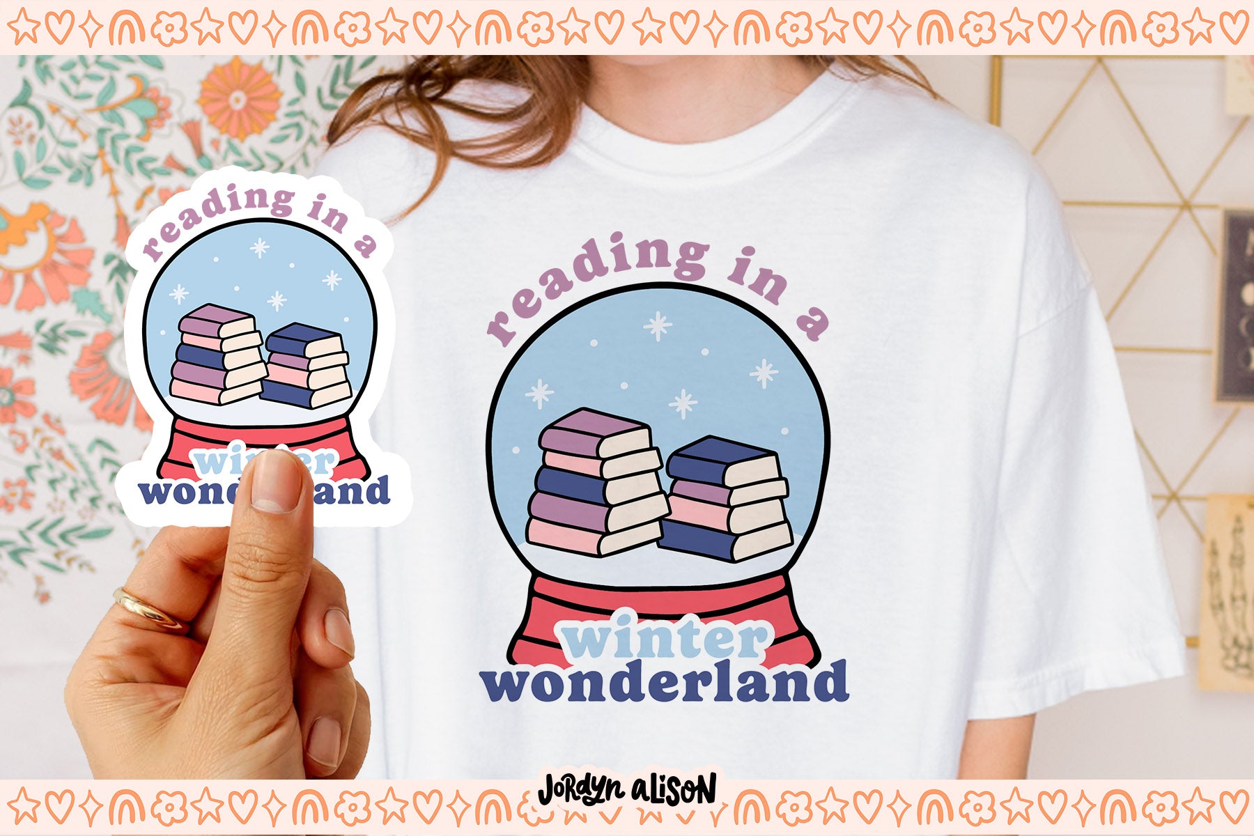 Reading in a Winter Wonderland SVG