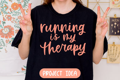 Running is My Therapy SVG