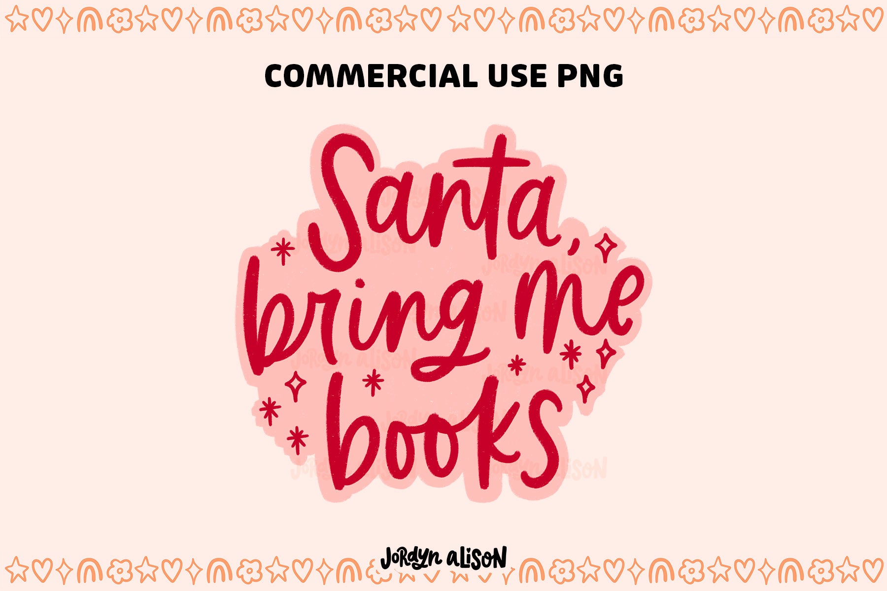 Santa Bring Me Books PNG