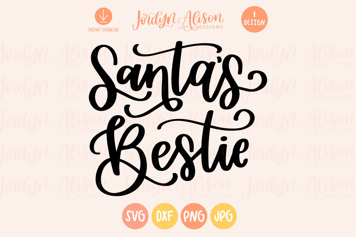Santa's Bestie Christmas SVG