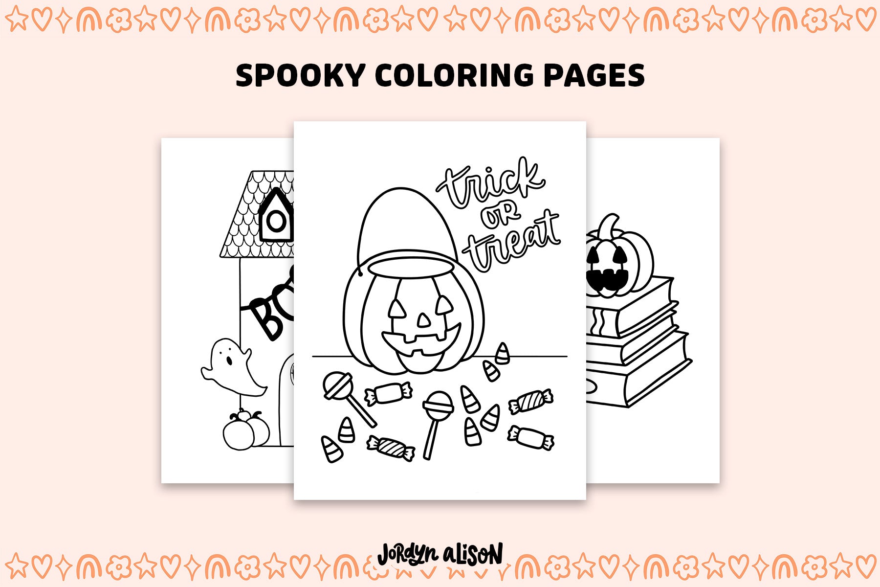 3 Halloween Coloring Pages