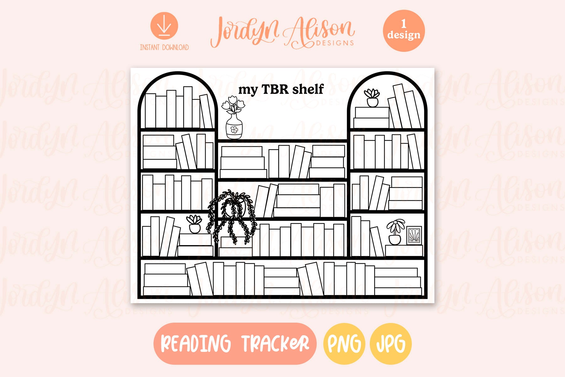 My TBR Shelf Printable