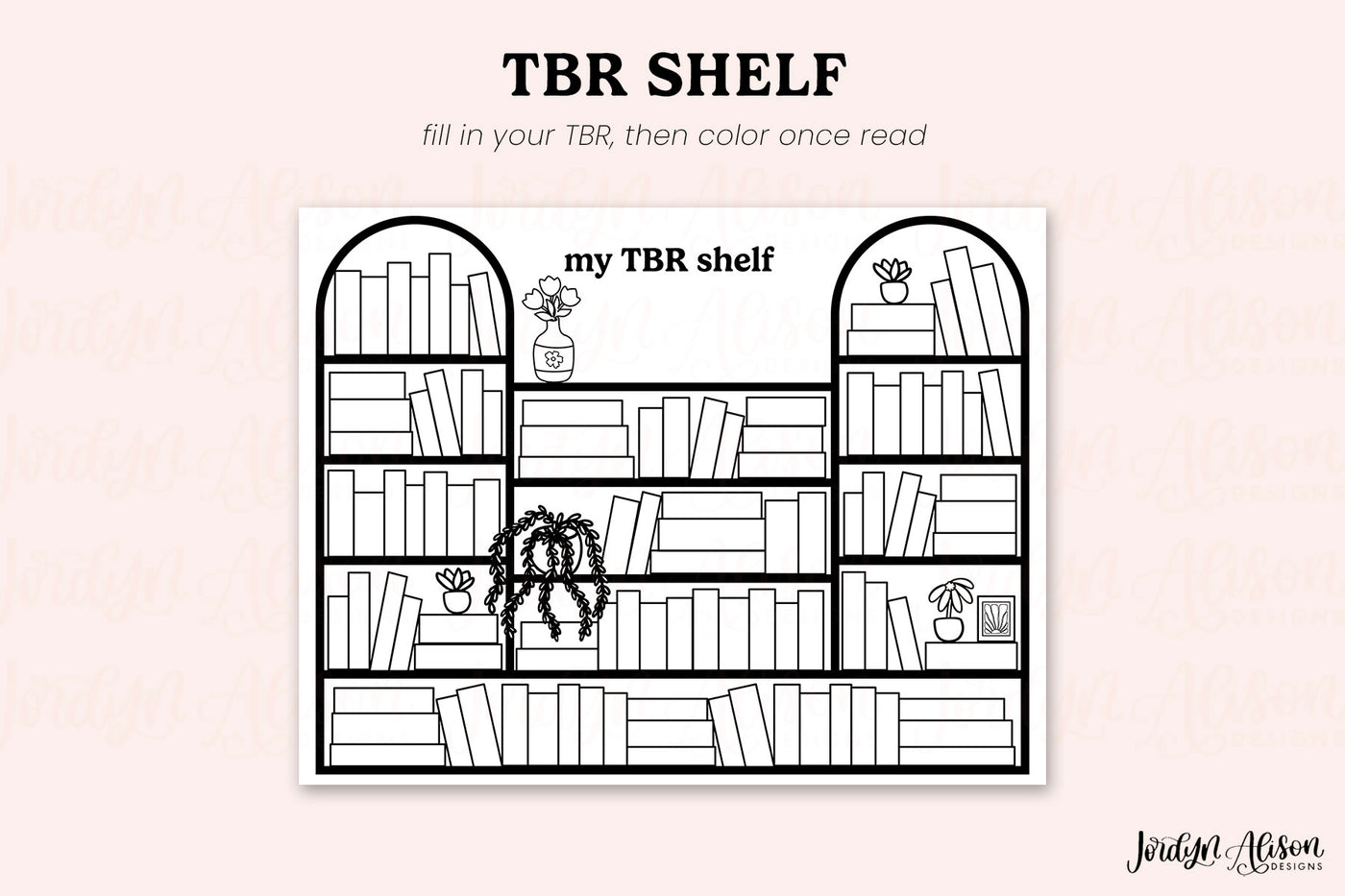 My TBR Shelf Printable