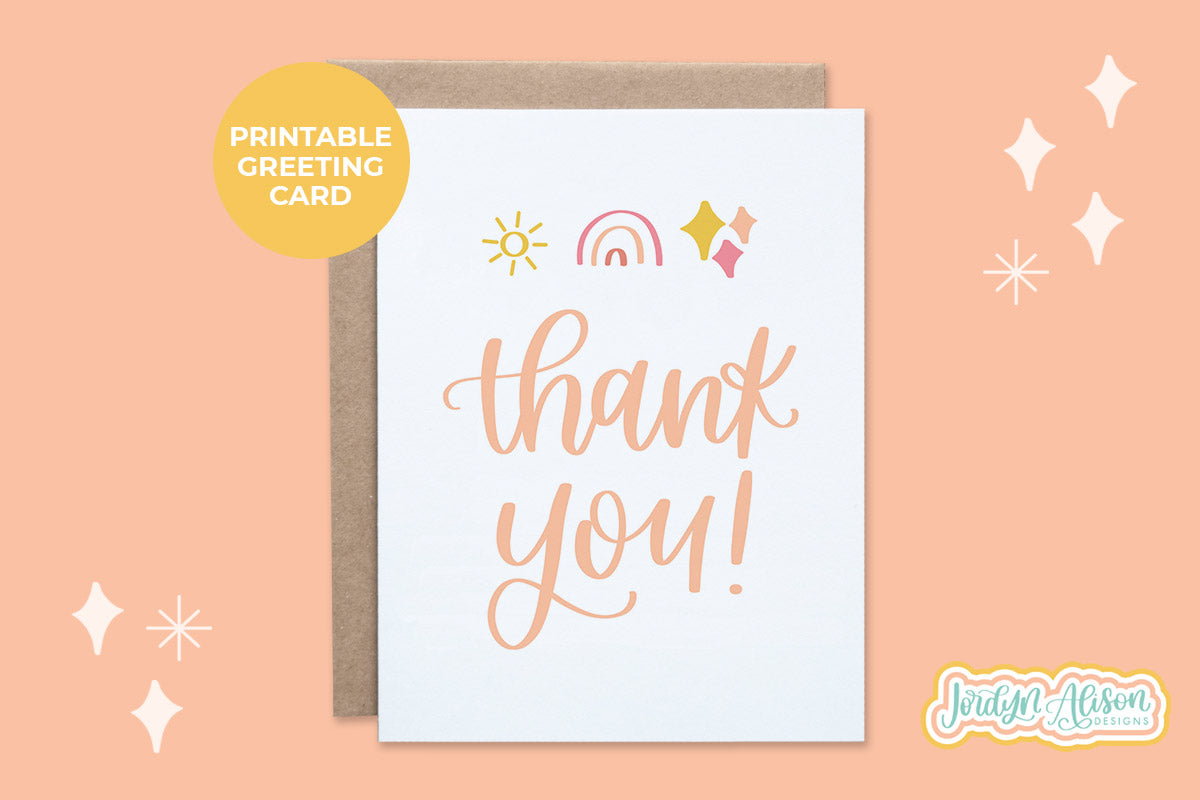 Thank You Printable Card Bundle