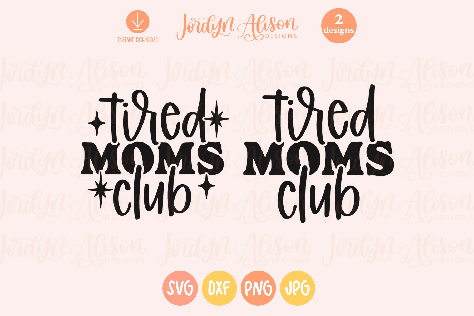 Tired Moms Club SVG