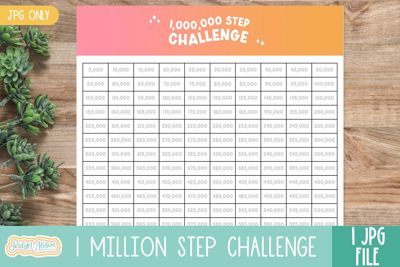 1 Million Steps Tracker