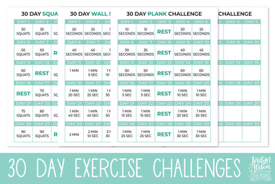 30 Day Exercise Challenge Printable