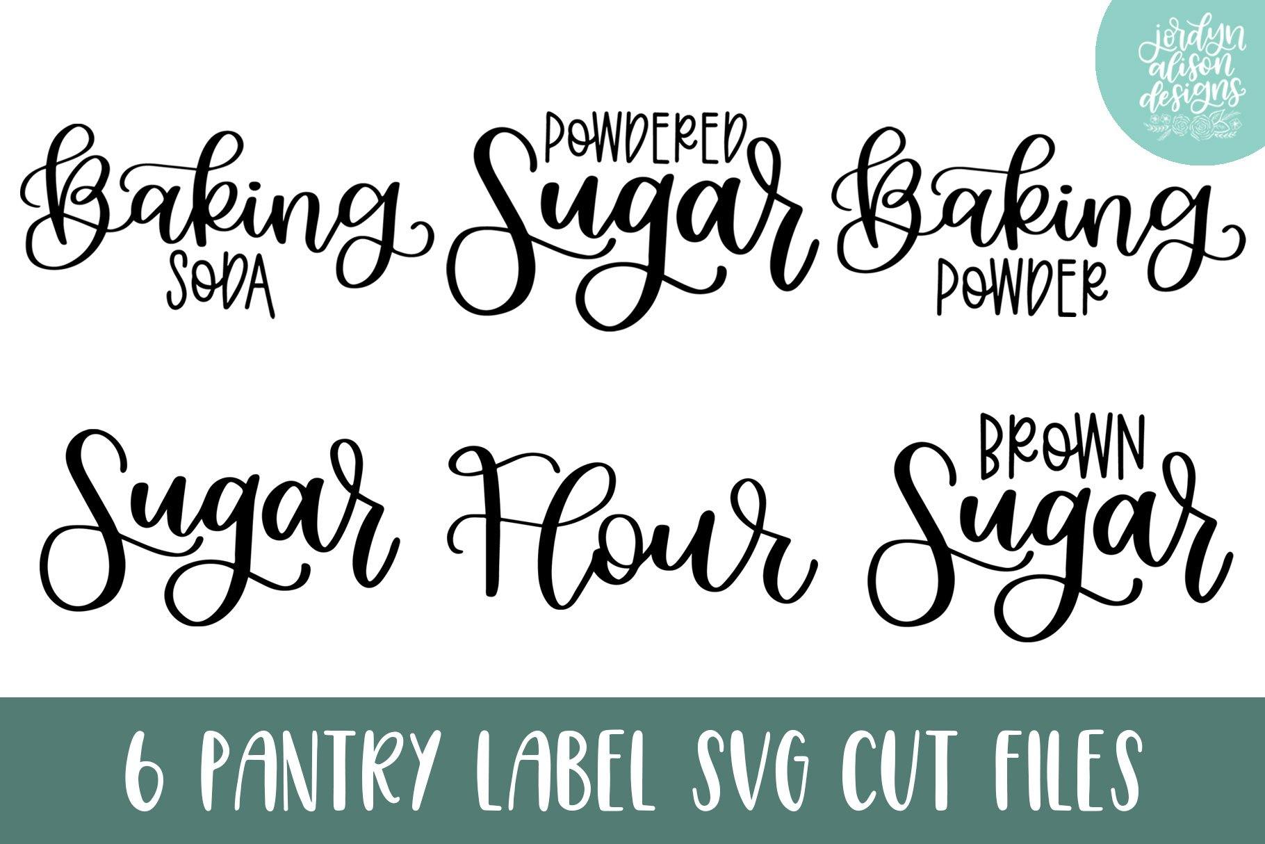 Pantry Label SVG Bundle | SVGs for Cricut or Silhouette ...