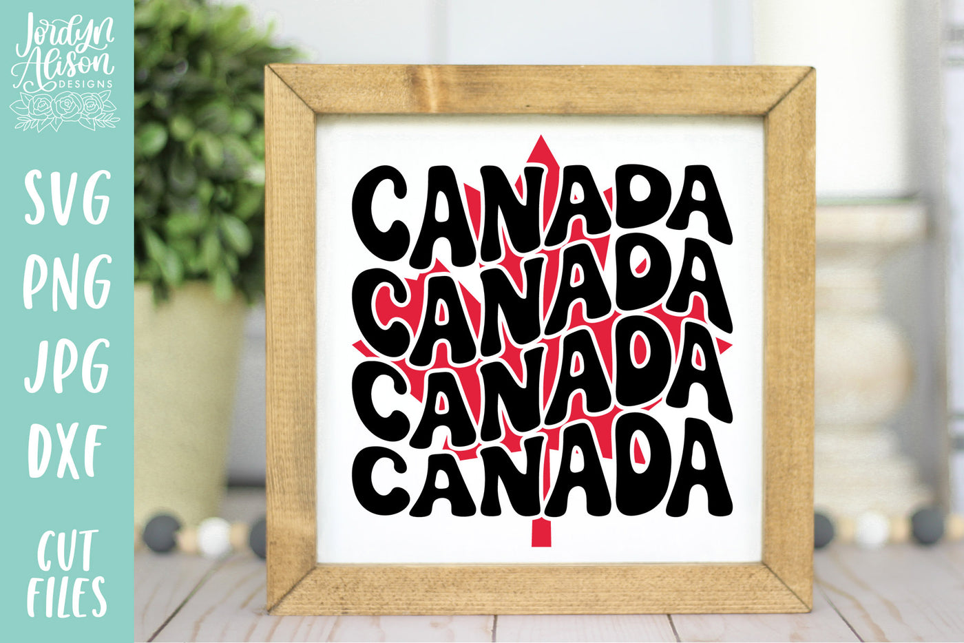Canada Wave Leaf SVG