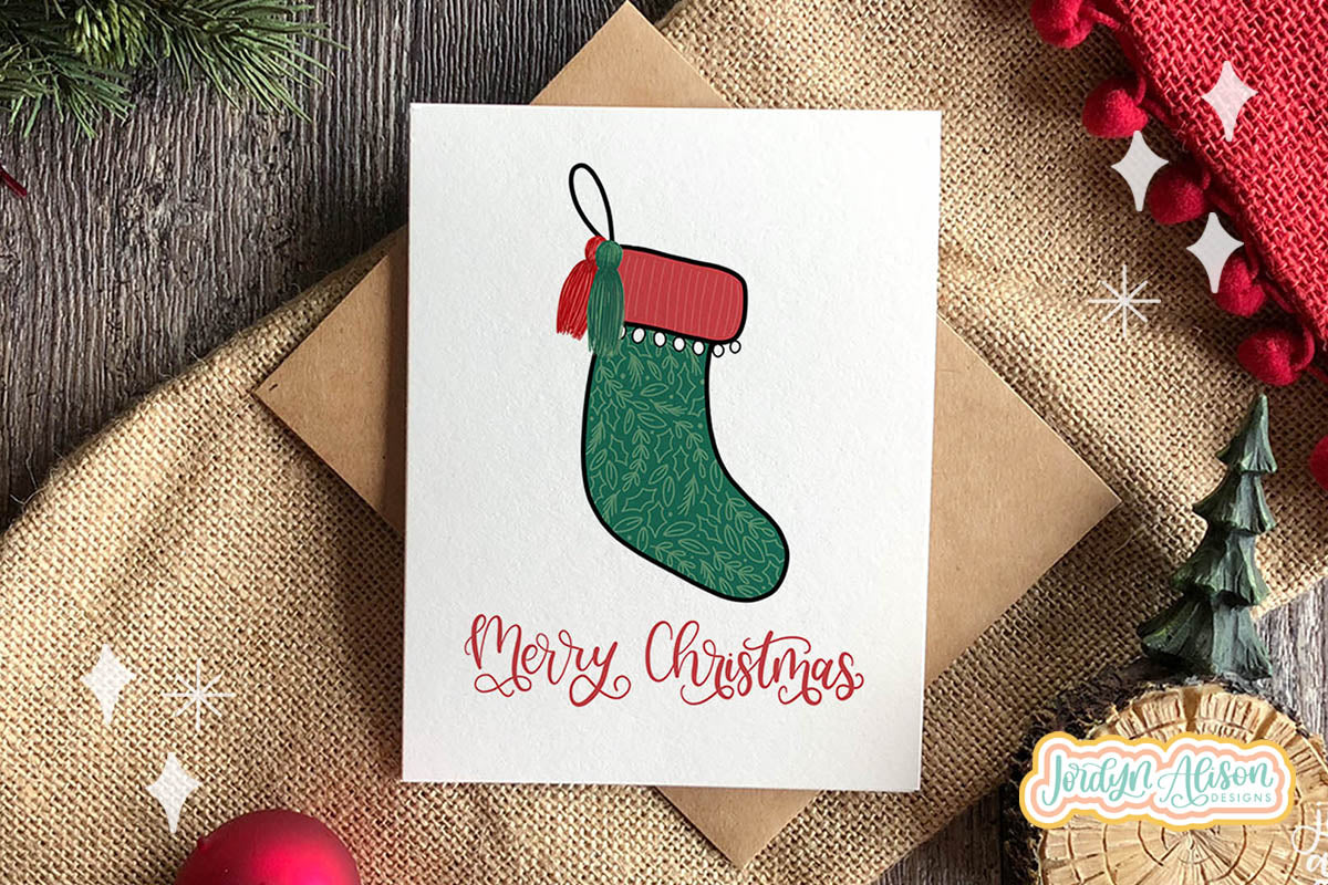 Christmas Stocking Printable Card
