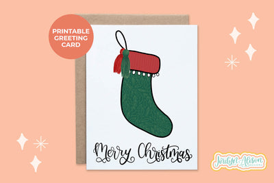 Christmas Stocking Printable Card