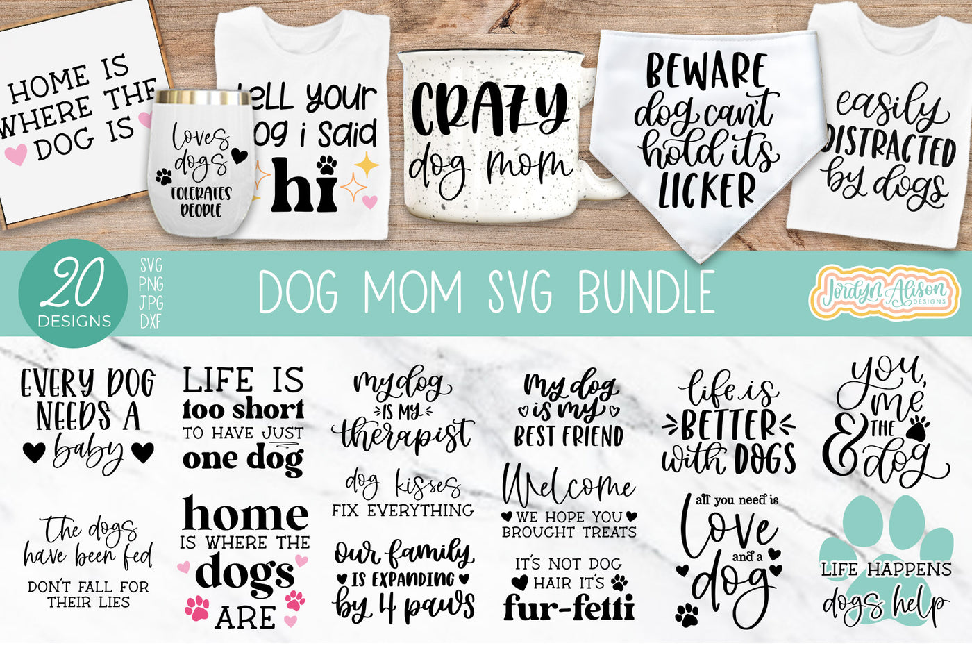 Dog Mom SVG Bundle