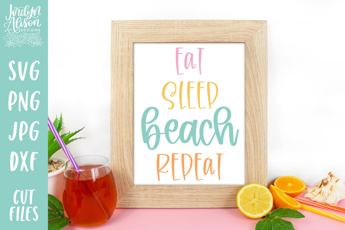 FREE Eat Sleep Beach Repeat SVG