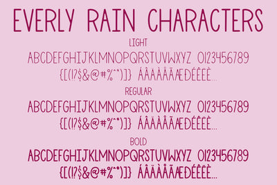 Everly Rain Font