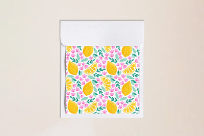 Floral Lemons Seamless Pattern
