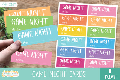 Game Night Printable Cards