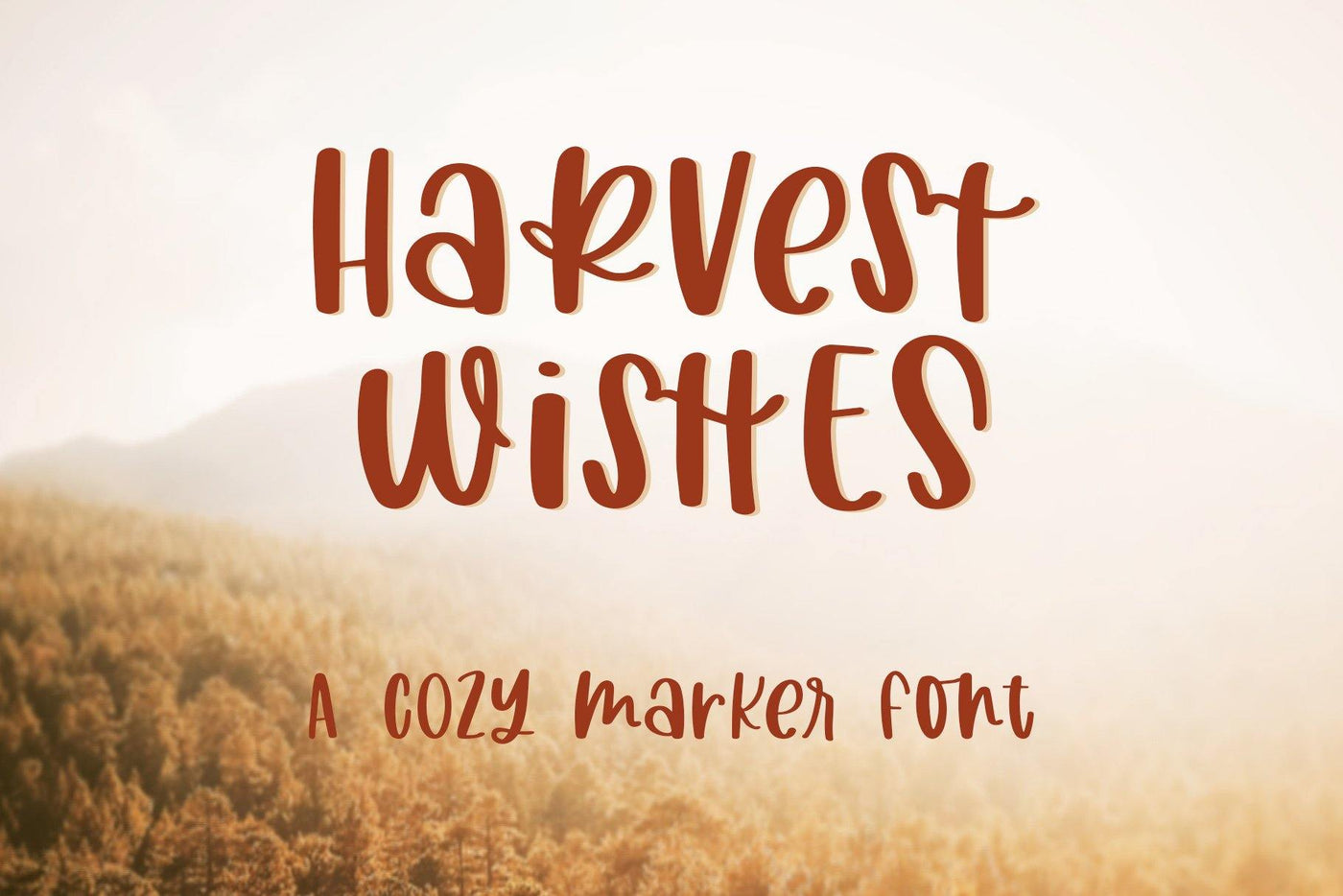 Harvest Wishes Font - JordynAlisonDesigns