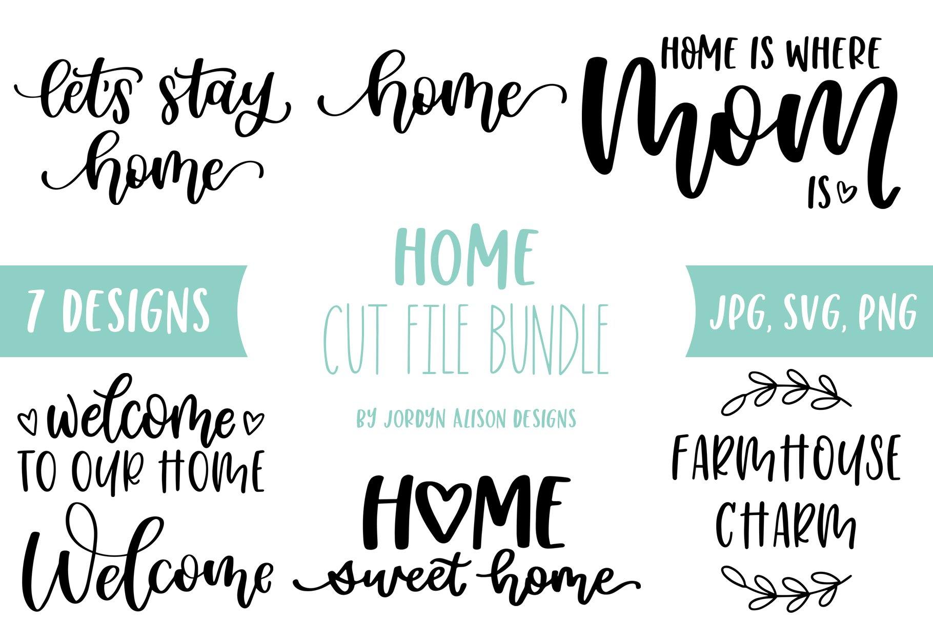 Cut File | 7 Home Bundle - JordynAlisonDesigns