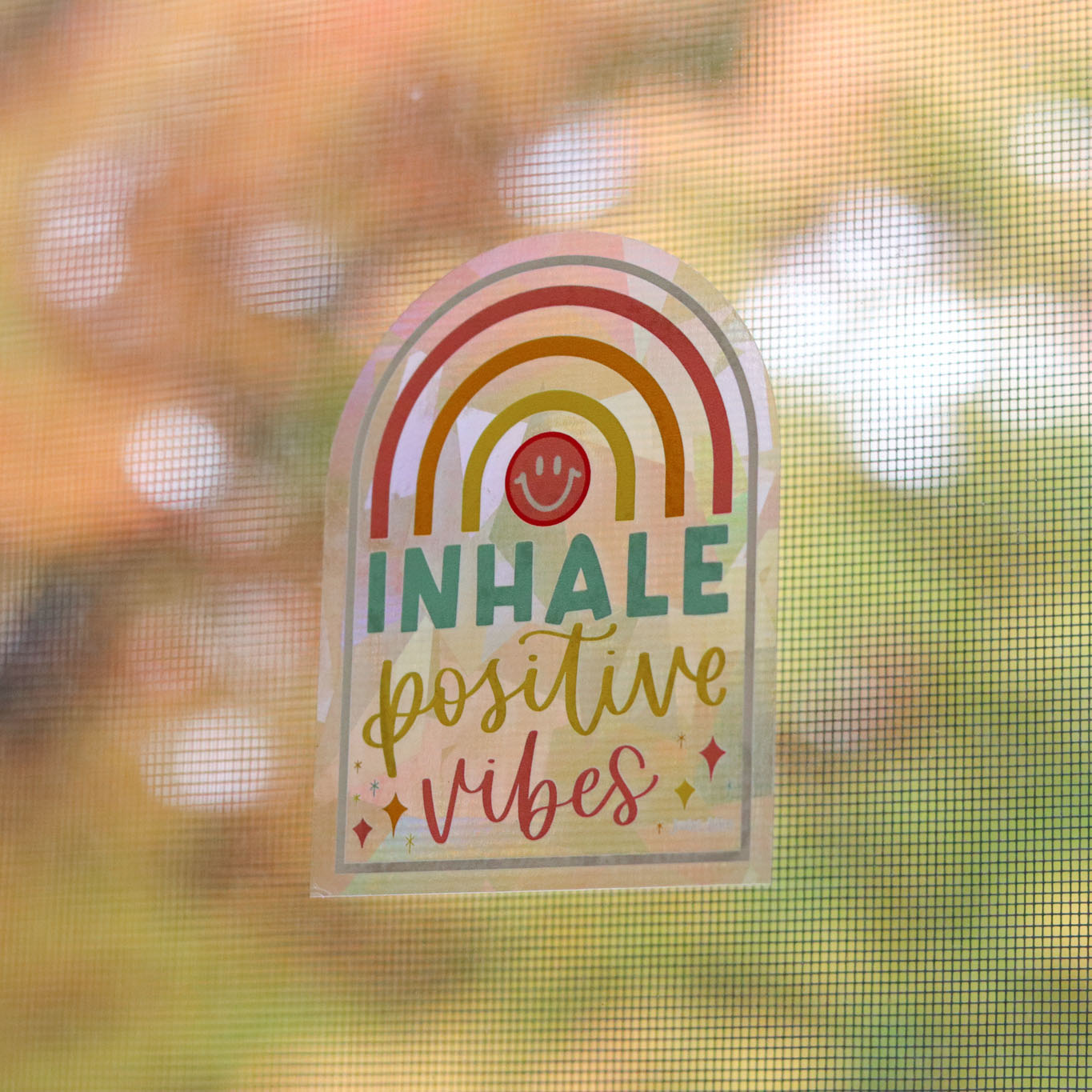 Inhale Positive Vibes Sun Catcher