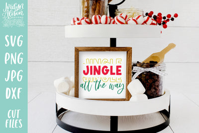 Jingle All The Way Stacked SVG