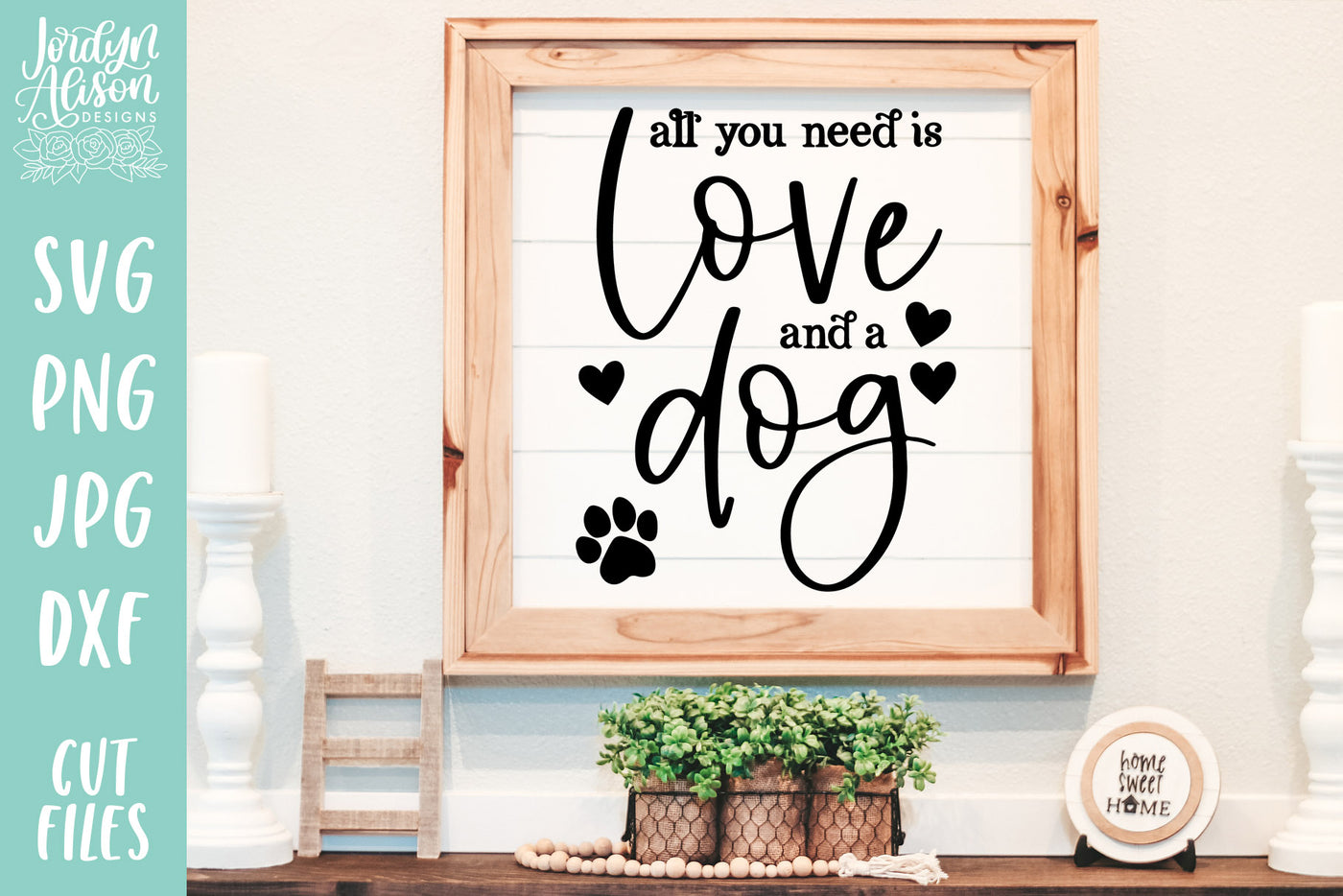 Love and a Dog SVG