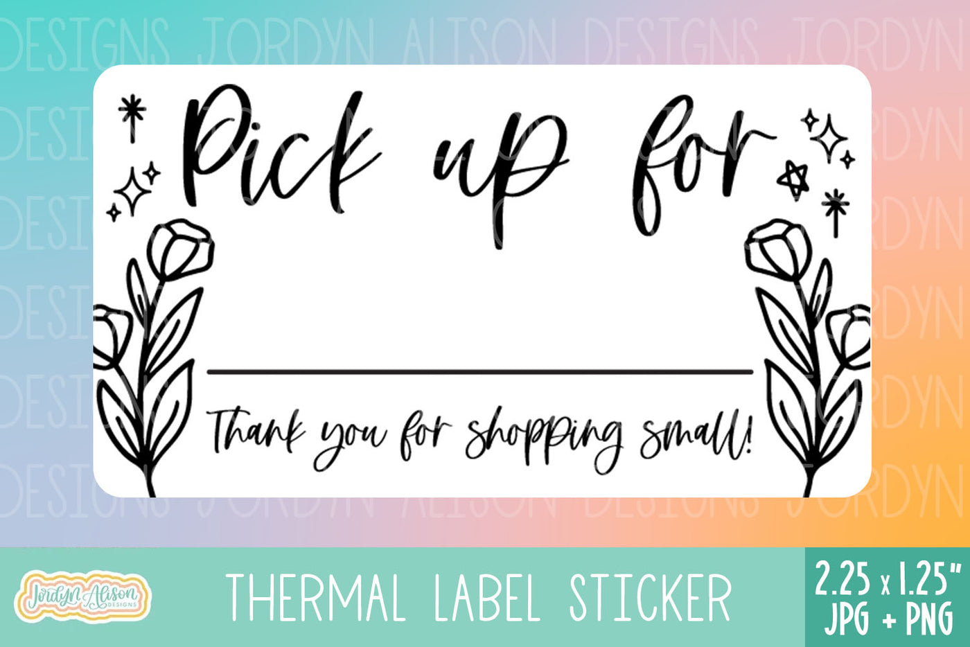 Pick Up For Thermal Label Design