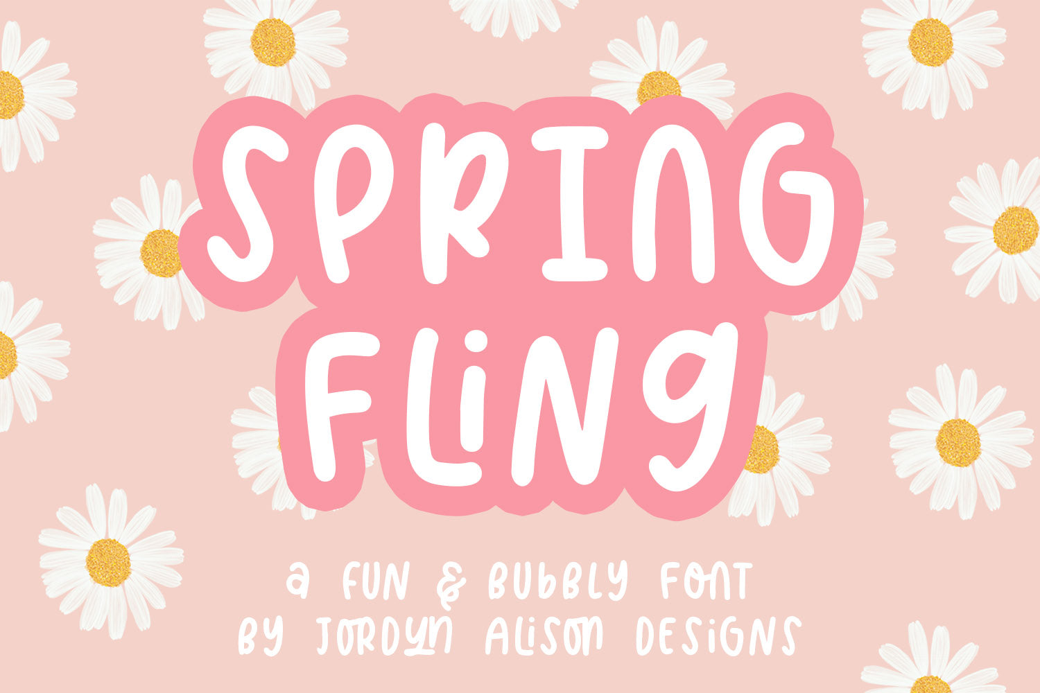 Spring Fling Font | Bubbly Sans Serif Font for Crafters ...